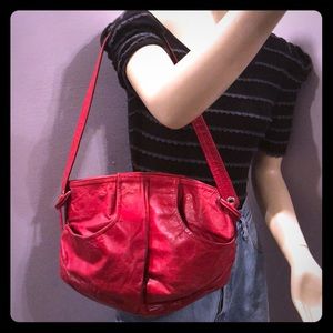 Vintage leather handbag